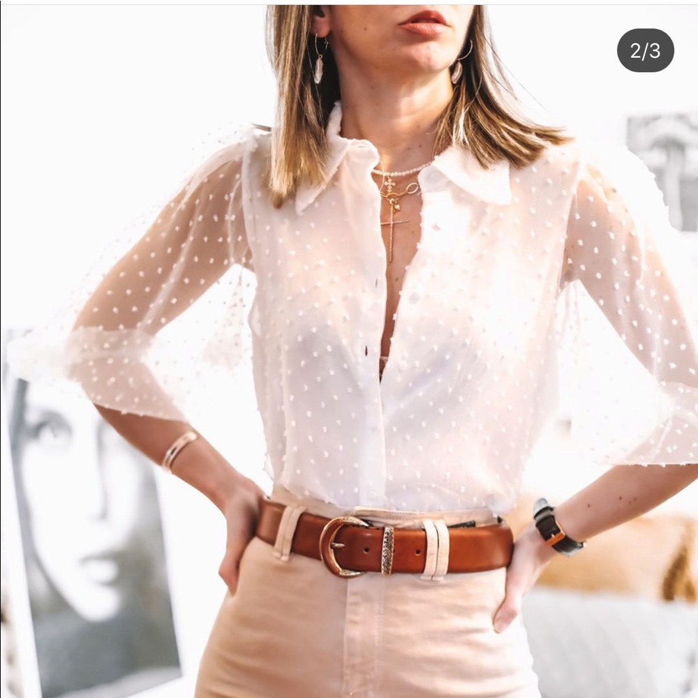 Zara organza sleeves top, bloggers favorite - Picture 16 of 16